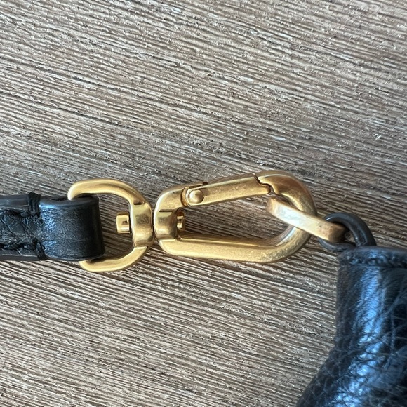 TORY BURCH Black Leather Fold Over Crossbody bag - Picture 4 of 8